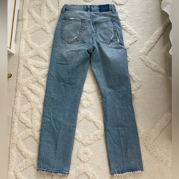 Abercrombie The Dad High Rise Distressed Jeans - Picture 4 of 4